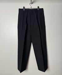 【YOKO SAKAMOTO（ヨーコサカモト）】DOUBLE PLEATED TROUSERS –BLACK