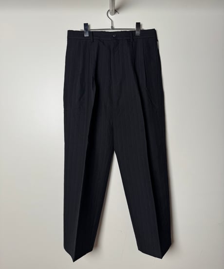 【YOKO SAKAMOTO（ヨーコサカモト）】DOUBLE PLEATED TROUSERS –BLACK