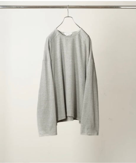 【ANCELLM（アンセルム）】C/R LS T-SHIRT -GRAY