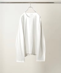 【ANCELLM（アンセルム）】C/R LS T-SHIRT -WHITE
