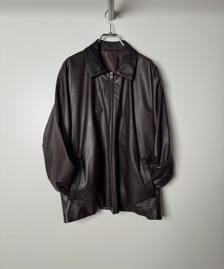 【YOKO SAKAMOTO（ヨーコサカモト）】 ZIP BLOUSON−BROWN(FG）