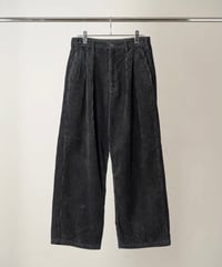 【ANCELLM（アンセルム）】CORDUROY WIDE SLACKS -BLACK