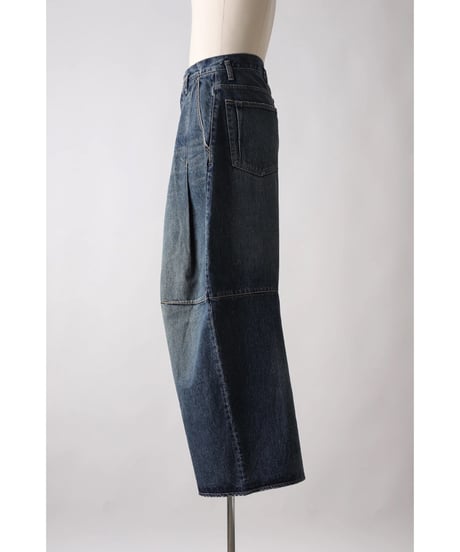 【SHINYAKOZUKA（シンヤコヅカ）】ORDINARY LIFE washed ordinary city baggy -mid indigo