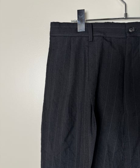 【YOKO SAKAMOTO（ヨーコサカモト）】DOUBLE PLEATED TROUSERS –BLACK