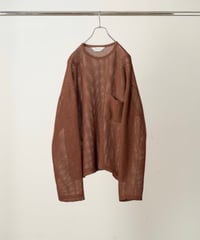 【ANCELLM（アンセルム）】 WOOL RUSSELL LS -BROWN