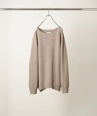 【ANCELLM（アンセルム）】TUCK IN KNIT -BEIGE