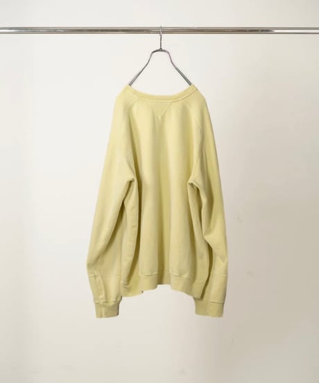 【ANCELLM（アンセルム）】FLEECE-LINED SWEAT SHIRT -YELLOW