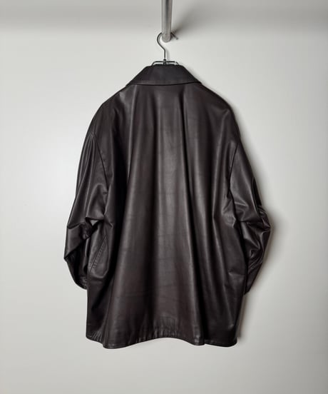 【YOKO SAKAMOTO（ヨーコサカモト）】 ZIP BLOUSON−BROWN(FG）