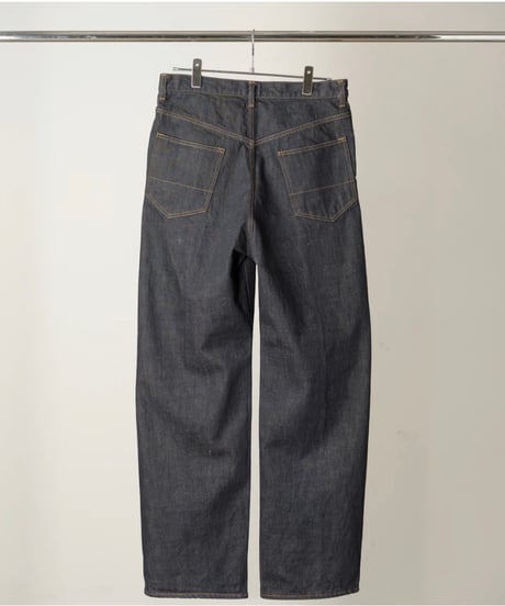 【ANCELLM（アンセルム）】#08 SELVEDGE MIDDLE STRAIGHT 5P DENIM PANTS OW  -INDIGO