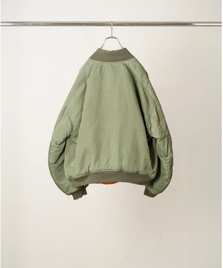 【ANCELLM（アンセルム）】AGING BOMBER JACKET -KHAKI