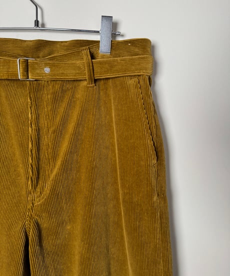 【YOKO SAKAMOTO（ヨーコサカモト）】BELTED TROUSERS -AMBER