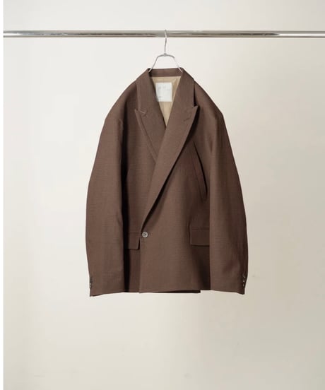 【ANCELLM（アンセルム）】DOUBLE TAILORED JACKET -GRAPH CHECK