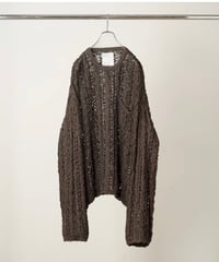 【ANCELLM（アンセルム）】 MESH KNIT -BLACK
