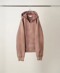 【ANCELLM（アンセルム）】FLEECE-LINED SWEAT HOODIE -MARRON