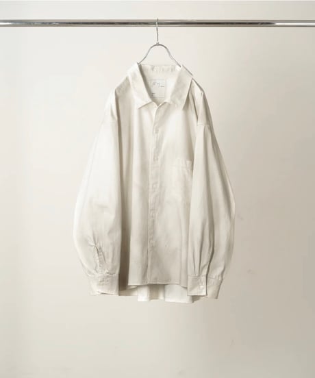 【ANCELLM（アンセルム）】L.T OZ DENIM SHIRT -G.WHITE