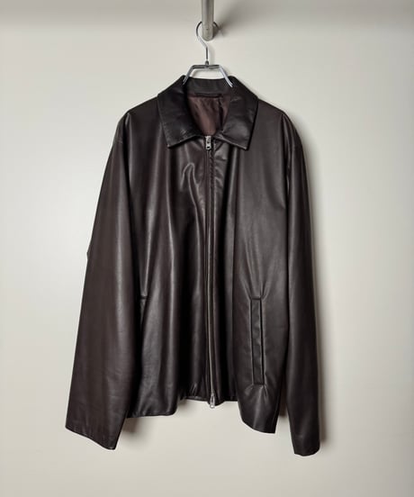【YOKO SAKAMOTO（ヨーコサカモト）】 ZIP BLOUSON−BROWN(FG）