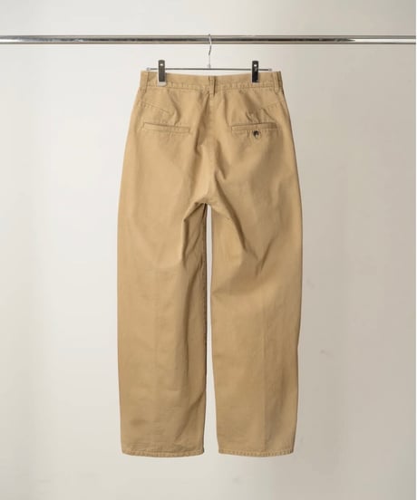 【ANCELLM（アンセルム）】 AGING CHINO SLACKS -BEIGE