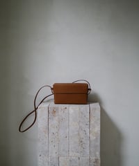 【KAMAROAN（カマロアン）】Woven Lid Bag  -CHESTNSUT