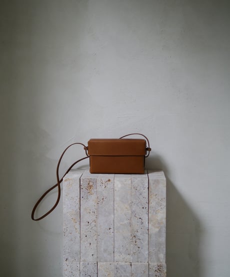 【KAMAROAN（カマロアン）】Woven Lid Bag  -CHESTNSUT