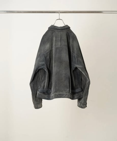 【ANCELLM（アンセルム）】 AGING CORDUROY JACKET -BLACK