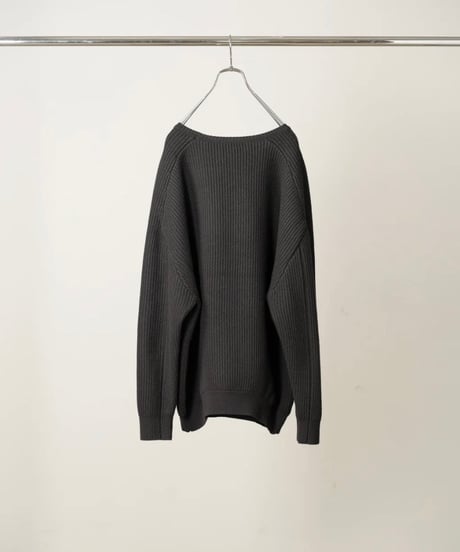 【ANCELLM（アンセルム）】TUCK IN KNIT - BLACK