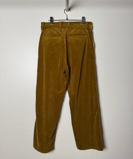 【YOKO SAKAMOTO（ヨーコサカモト）】BELTED TROUSERS -AMBER