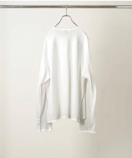 【ANCELLM（アンセルム）】C/R LS T-SHIRT -WHITE