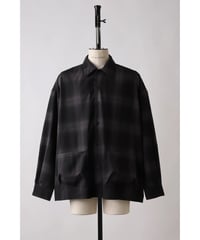 【SHINYAKOZUKA（シンヤコヅカ）】SMALL TRADES roomy shirt -black palette