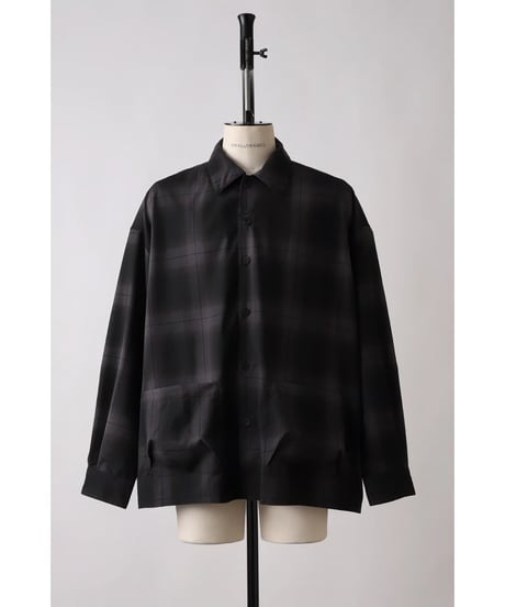 【SHINYAKOZUKA（シンヤコヅカ）】SMALL TRADES roomy shirt -black palette