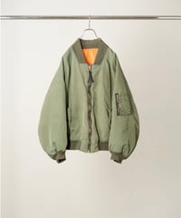 【ANCELLM（アンセルム）】AGING BOMBER JACKET -KHAKI