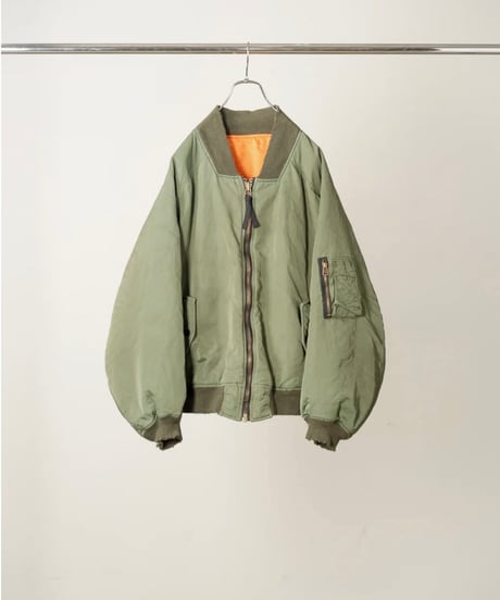 【ANCELLM（アンセルム）】AGING BOMBER JACKET -KHAKI