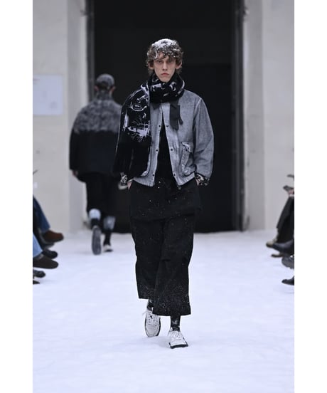 【SHINYAKOZUKA（シンヤコヅカ）】SMALL TRADES charles jacket with picturesque stitches -night black