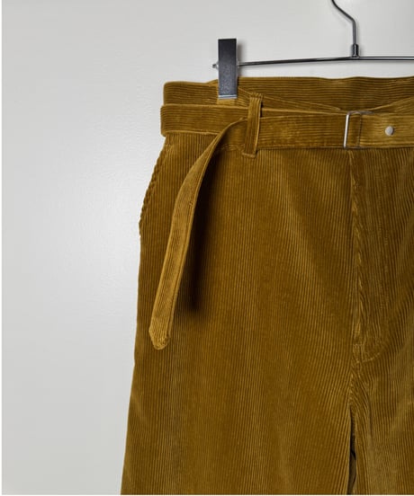 【YOKO SAKAMOTO（ヨーコサカモト）】BELTED TROUSERS -AMBER
