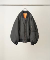 【ANCELLM（アンセルム）】AGING BOMBER JACKET -BLACK