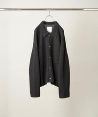 【ANCELLM（アンセルム）】KNIT SHIRT -BLACK