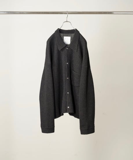 【ANCELLM（アンセルム）】KNIT SHIRT -BLACK