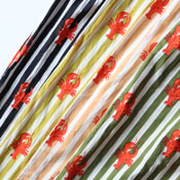 LOBSTER STRIPE INDIAN COTTON EASY PANTS