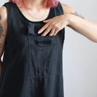 EURO BLACK LINEN DRESS