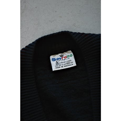 1990s “Sovrano” 3D Knit Cardigan / Made in Australia
