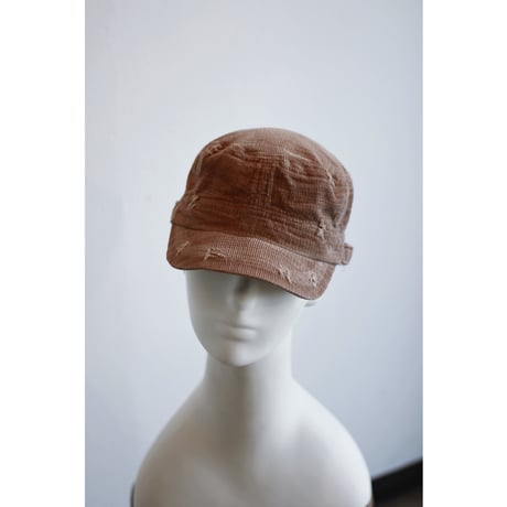 Corduroy Damaged Military Cap