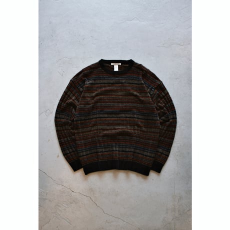 1990s〜2000s “Geoffrey Beene” Multicolor Stripe Mole Sweater