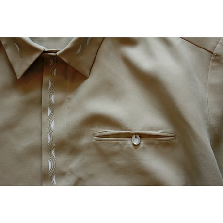 Vintage Flyfront Embroidery Shirt