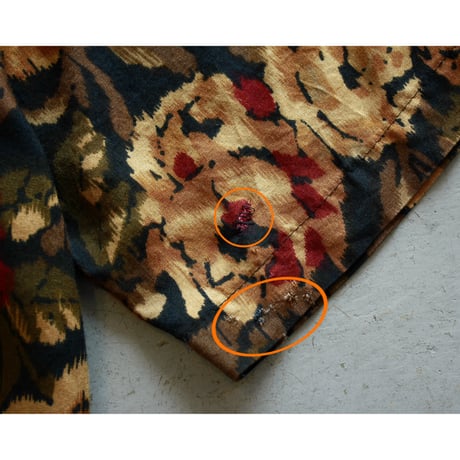 Vintage Floral Print Polo Shirt