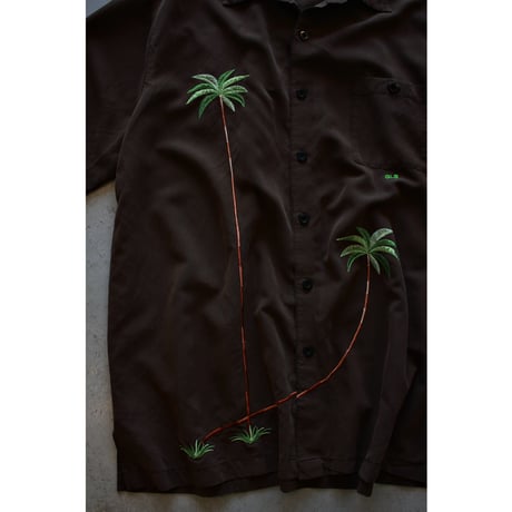1990s〜 Palm Embroidery Shirt