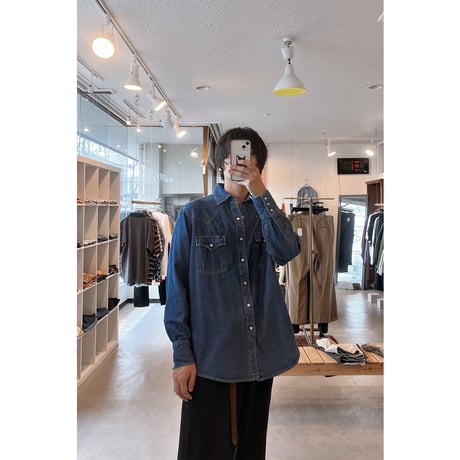 1990s〜 “PLAINS” Western Denim Shirt