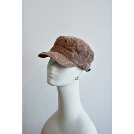 Corduroy Damaged Military Cap