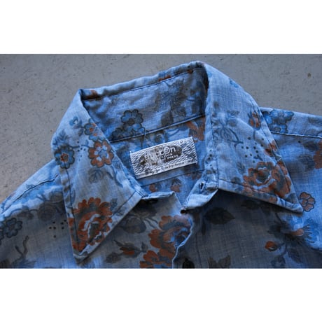 1960s〜1970s Vintage Floral Print Shirt