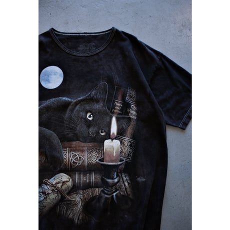 “The Mountain” ©︎Lisa Parker Black Cat Tie Dyed Tshirt
