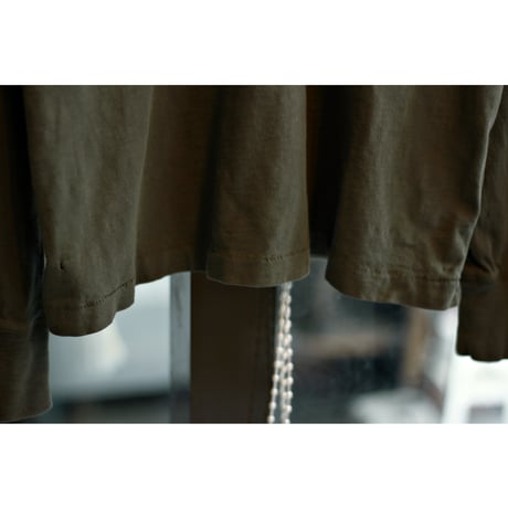 “J.CREW” Slub Cotton Yarns Henleyneck LS Tshirt
