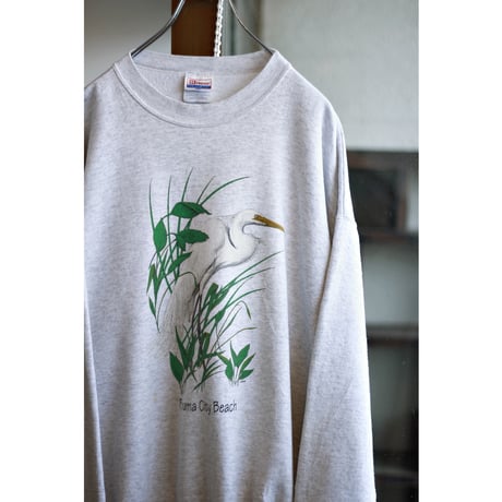 1990s〜 Hanes Egret Graphic Print Sweatshirt